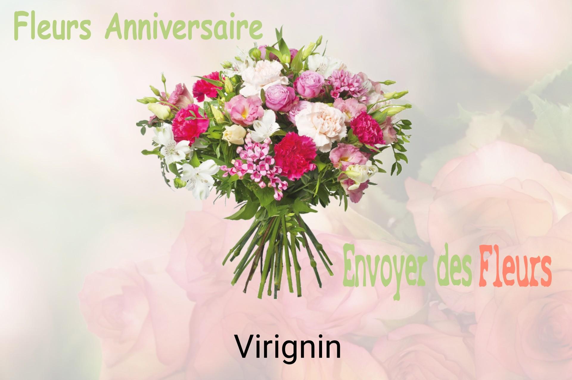 Bouquet de fleurs d’anniversaire livré à Virignin