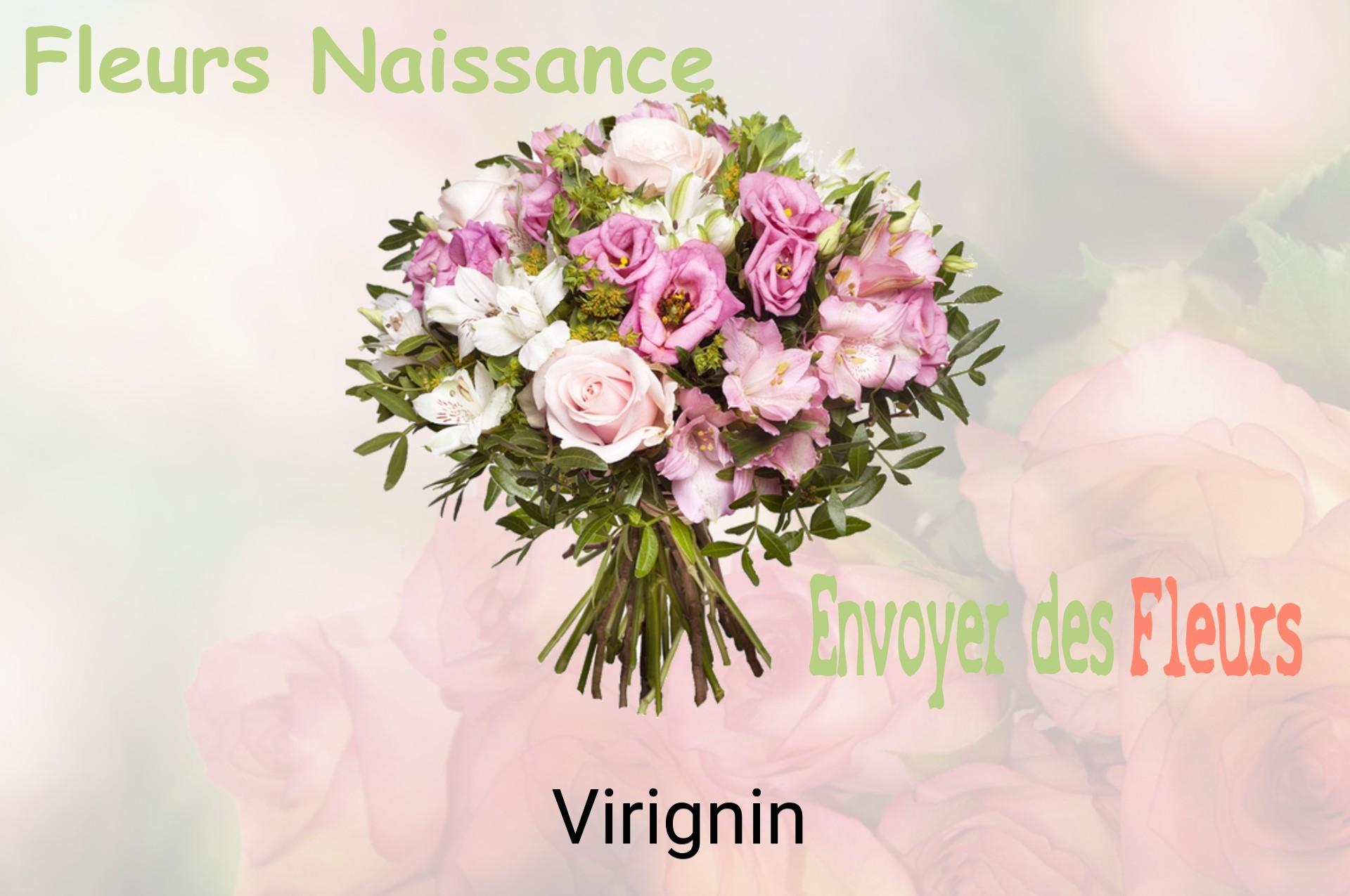 Bouquet de fleurs de naissance livré à Virignin